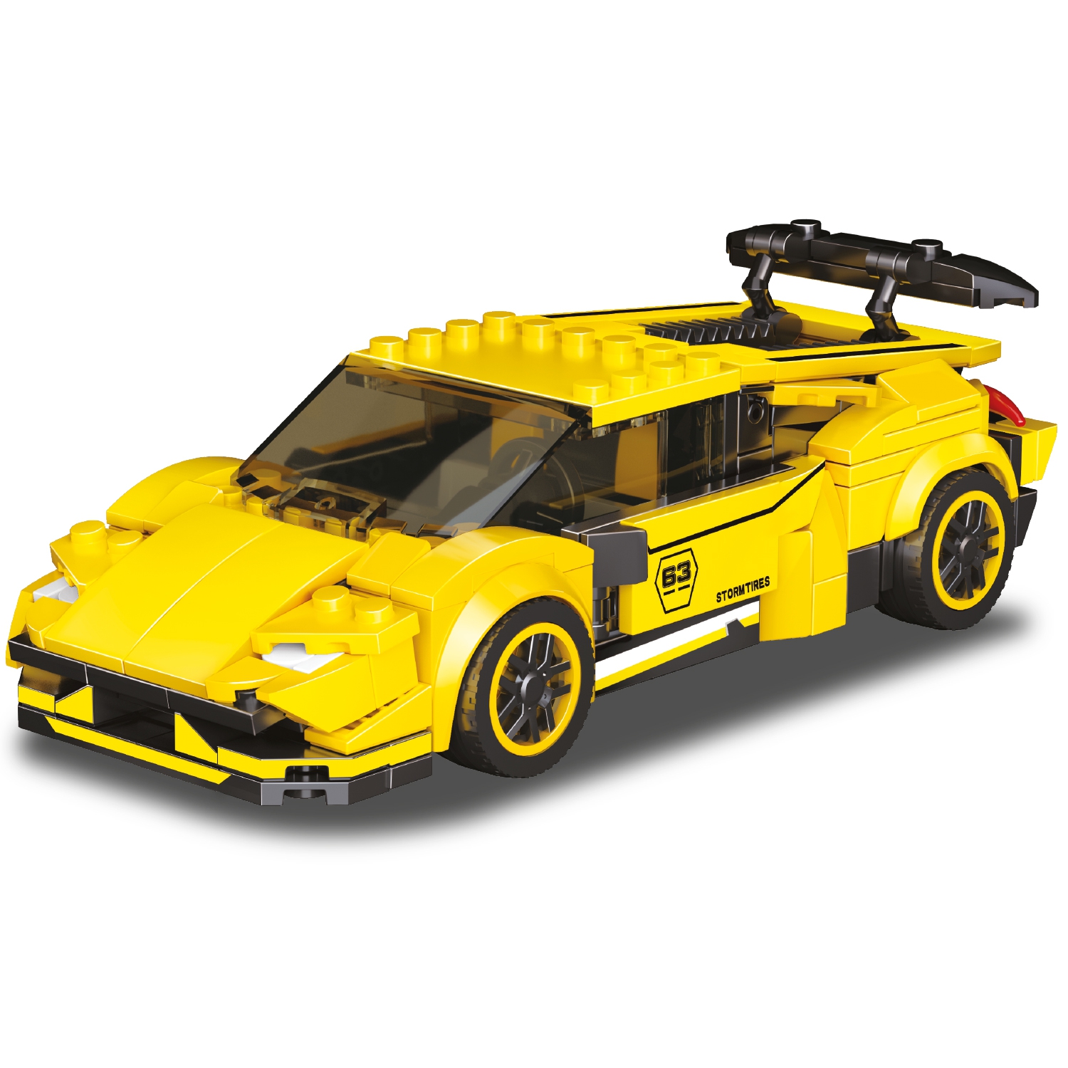 Конструктор Mioshi Tech Гонка: Жёлтый спорткар (328 дет., 17 см)