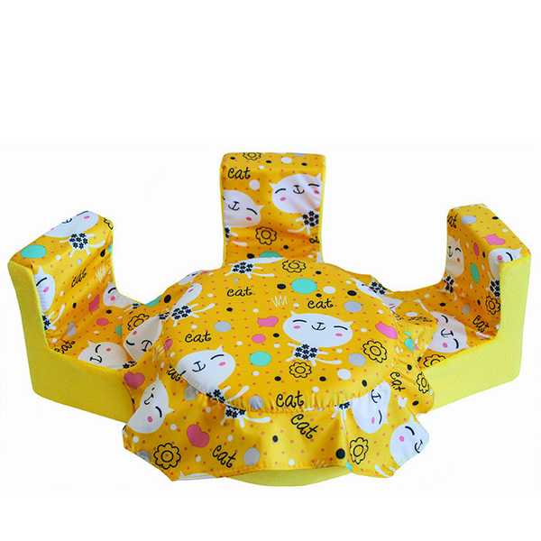Мебель мягк. Стол,3 стула Коты желтые с желтым плюшем НМ-004-30