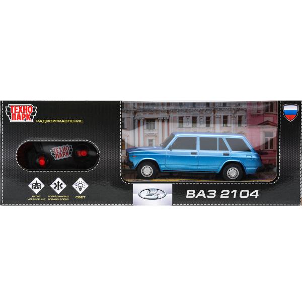 Машина ру LADA ваз-2104 свет, 18 см, синий, в кор. Технопарк 2104-18L-BU