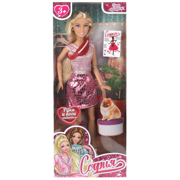 Кукла 29см София, руки и ноги сгиб., акс., кор. КАРАПУЗ 66001-C48-S-BB