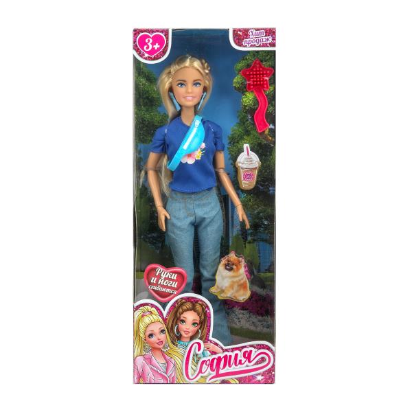 Кукла 29см София, руки и ноги сгиб., акс, кор КАРАПУЗ 66001-C72-S-BB