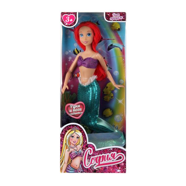 Кукла 29см София, сказочная русалка, руки и ноги сгиб., кор. КАРАПУЗ PD-3-S-BB