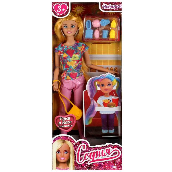 Кукла 29 см София , руки и ноги сгиб, акс, кор КАРАПУЗ 66001-SET13-S-BB