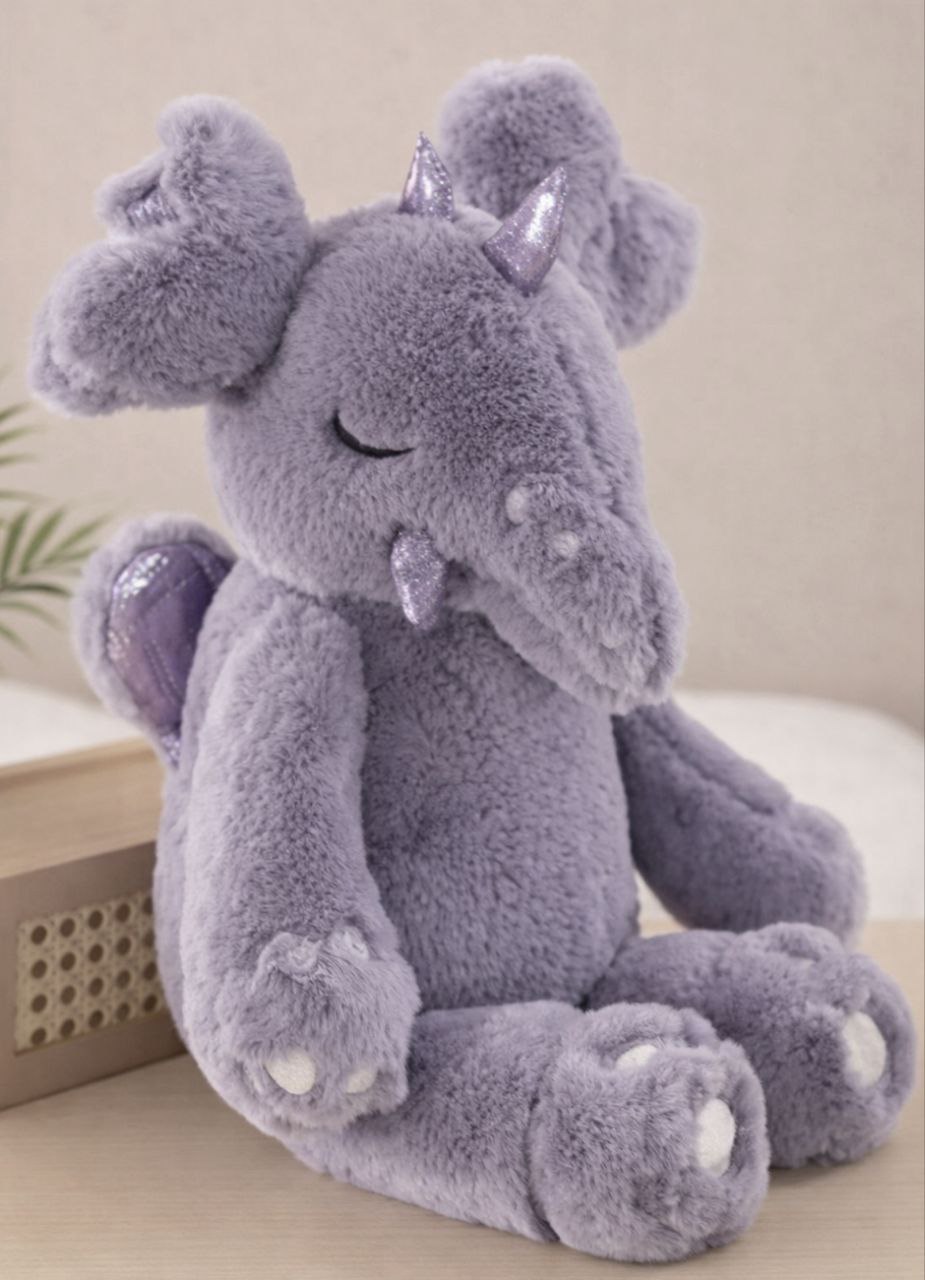 Мягкая игрушка Слон,Кукла-тапир,сиреневый Высота : 35см