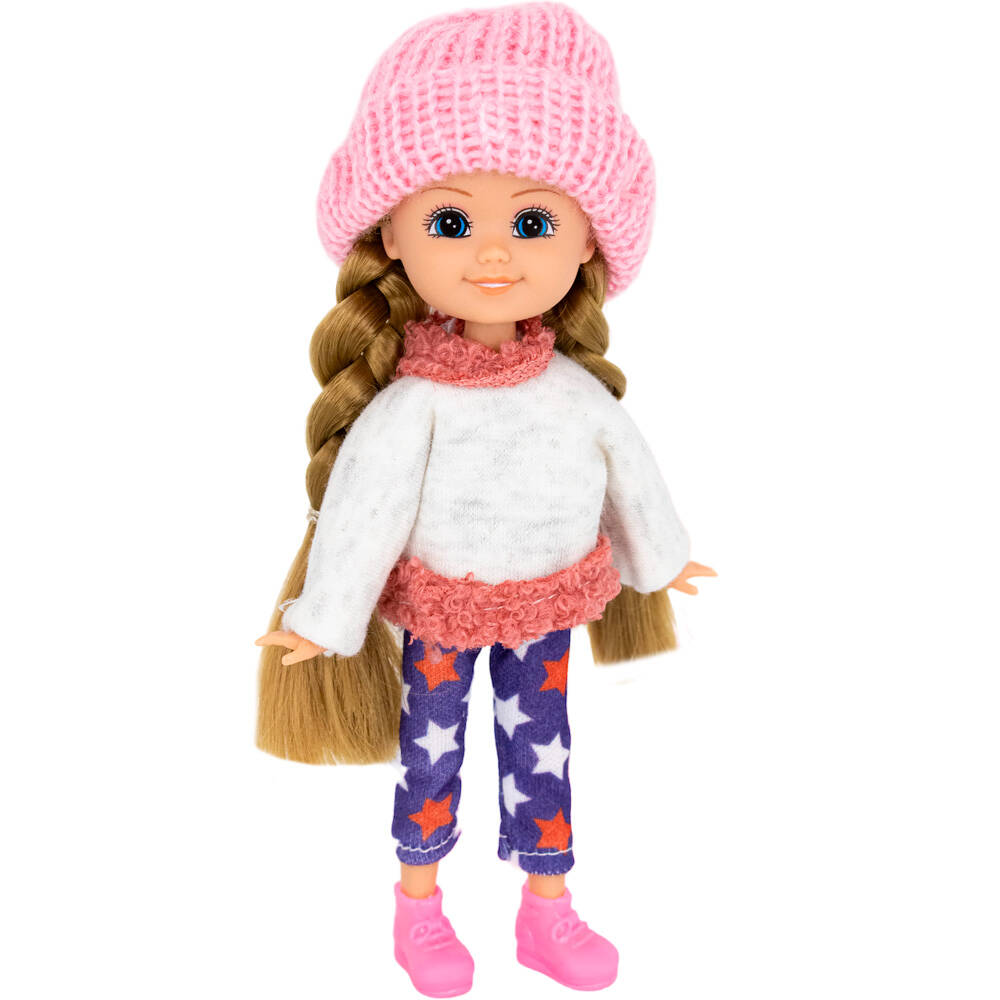 Кукла малышка Miss Kapriz MK53853 с лыжами в пак. (Вид 4)