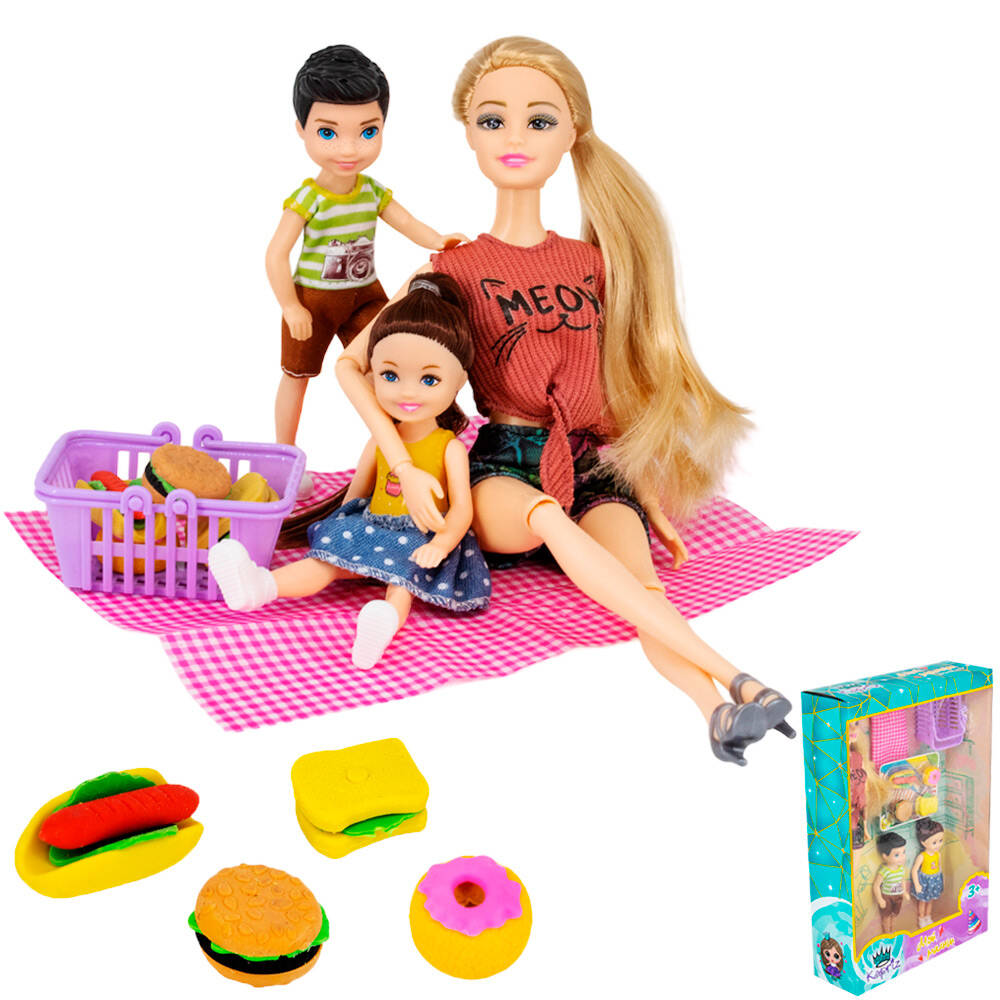 Кукла Miss Kapriz MKQ152B Мой малыш с детьми на пикнике в кор. (Вид 1)