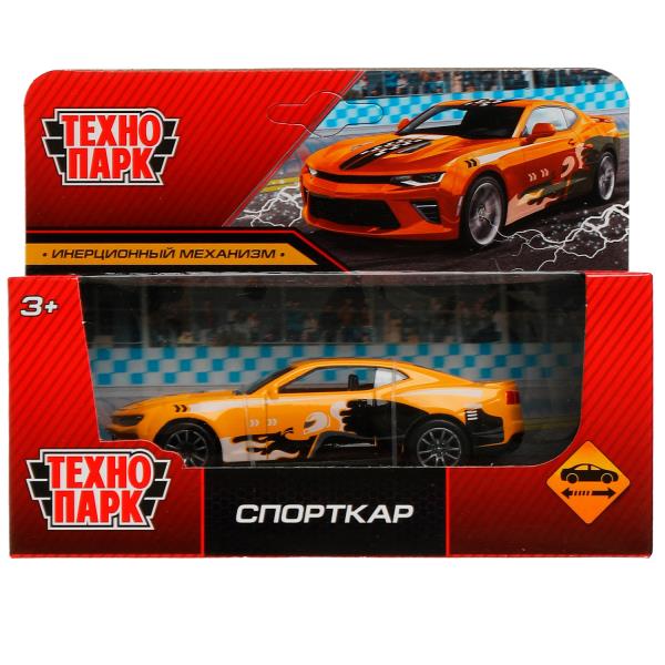 Машина металл СПОРТКАР, 11 см, инерция, кор. Технопарк 2105C118-R