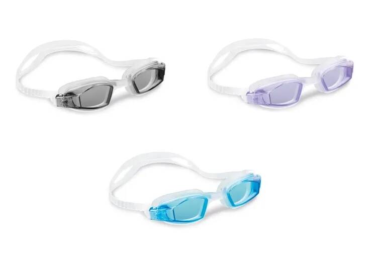 Очки для плавания Free Style Sport, от 8 лет, 3 цвета