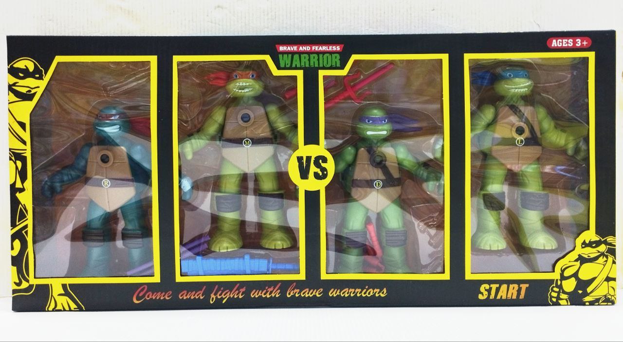 Набор черепашки ниндзя в коробке из 4-х арт.B8-1