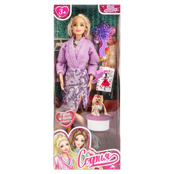 Кукла 29см София, руки и ноги сгиб., акс, кор КАРАПУЗ 66001-BF52-S-BB