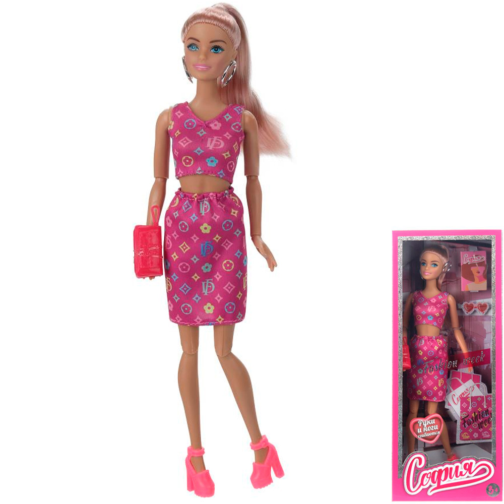 Кукла 29см София, руки и ноги сгиб., кор. КАРАПУЗ LV2-S-BB-WOD