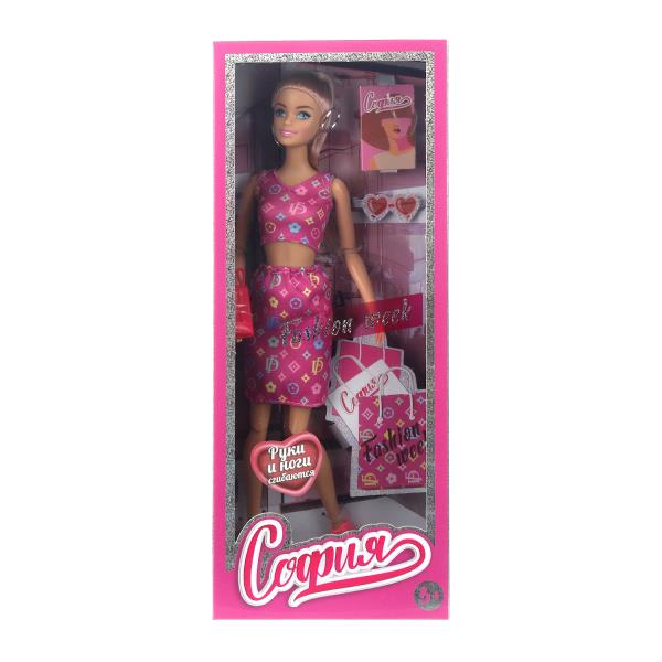 Кукла 29см София, руки и ноги сгиб., кор. КАРАПУЗ LV2-S-BB-WOD