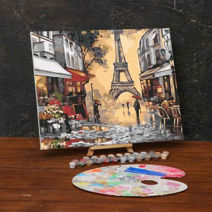 Картина по номерам на холсте с подрамником Осенний париж 40*50 см 5351102 (Вид 3)