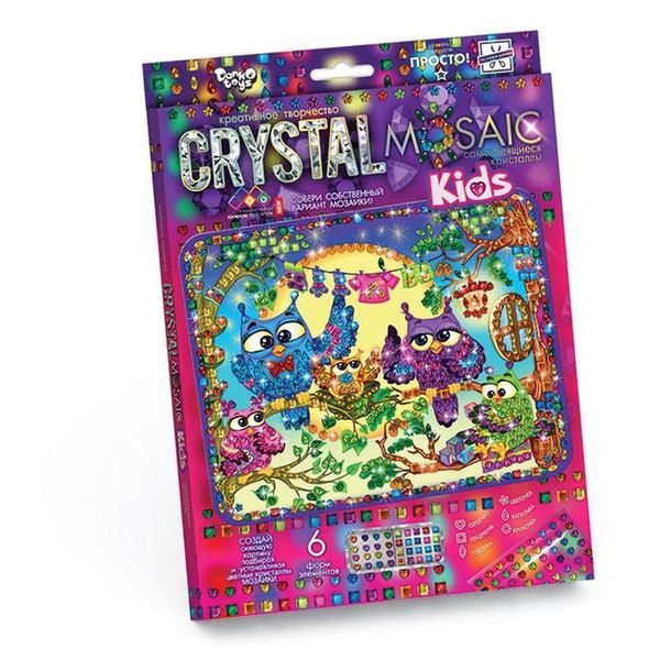 Набор креативного тв-ва Crystal Mosaic Kids Совы (Вид 1)