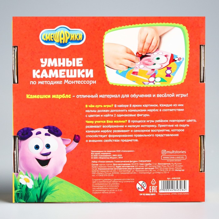 Набор СМЕШАРИКИ Умные камешки. Геометрические фигуры    4464326 (Вид 5)