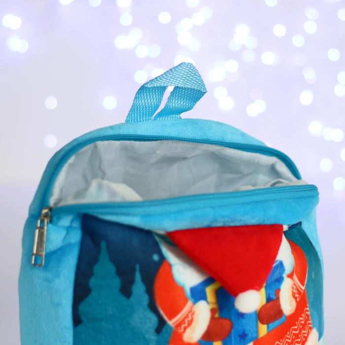 Рюкзак детский Дед Мороз с подарком 29*24 см   5073308 (Фото 4)