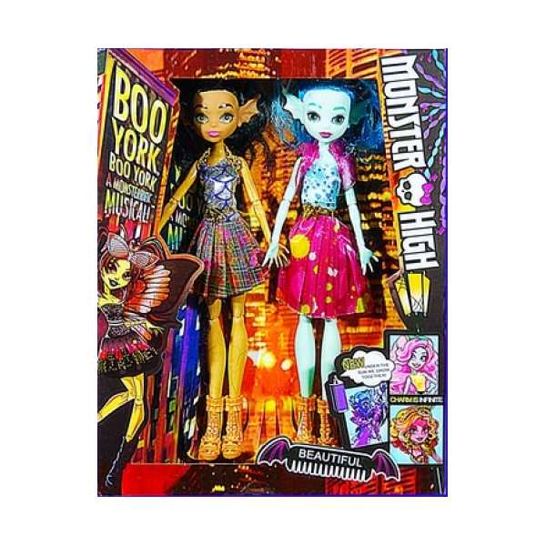Куклы Monster High Fashion пара в ассортименте.22,5*5*30 см.1/72.MG-ABCD