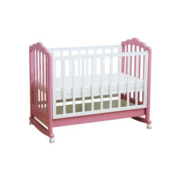 Кровать детская Фея 621 белый-розовый