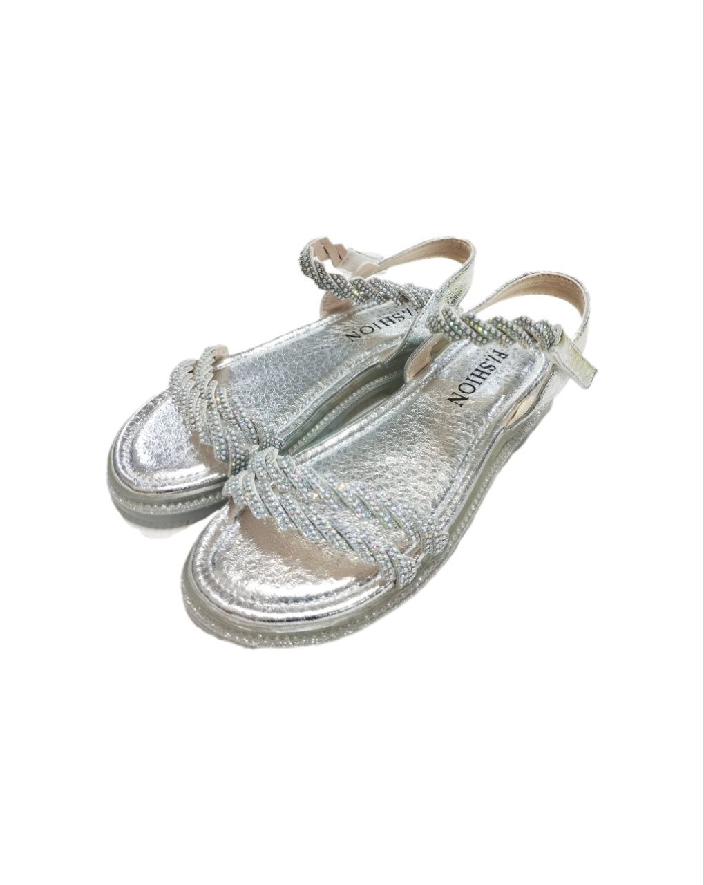Босоножки серебро р35