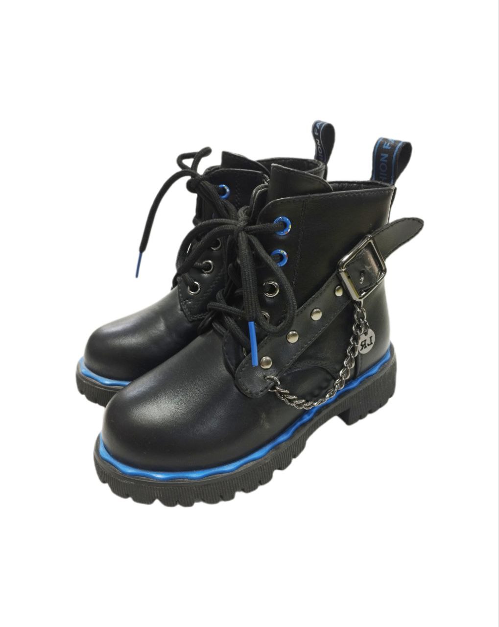 Ботинки   демисез.девочки синяя подошва р27