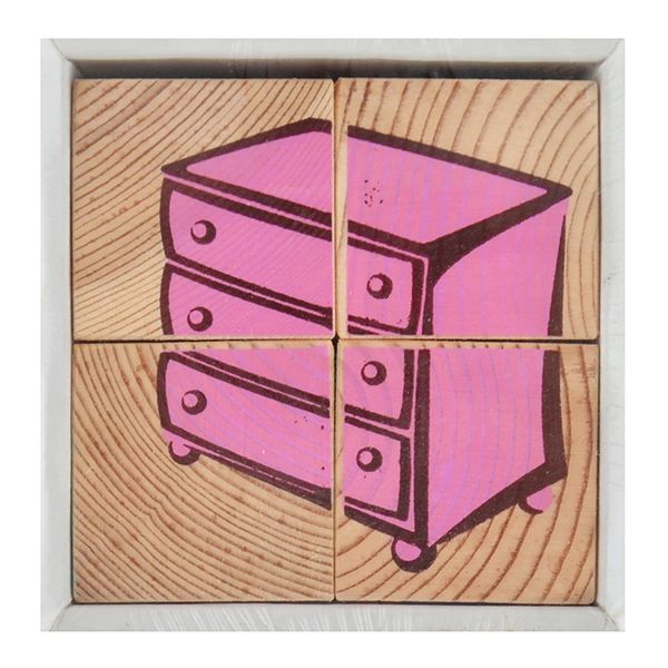 (3333-5) Кубики Мебель 4 шт..