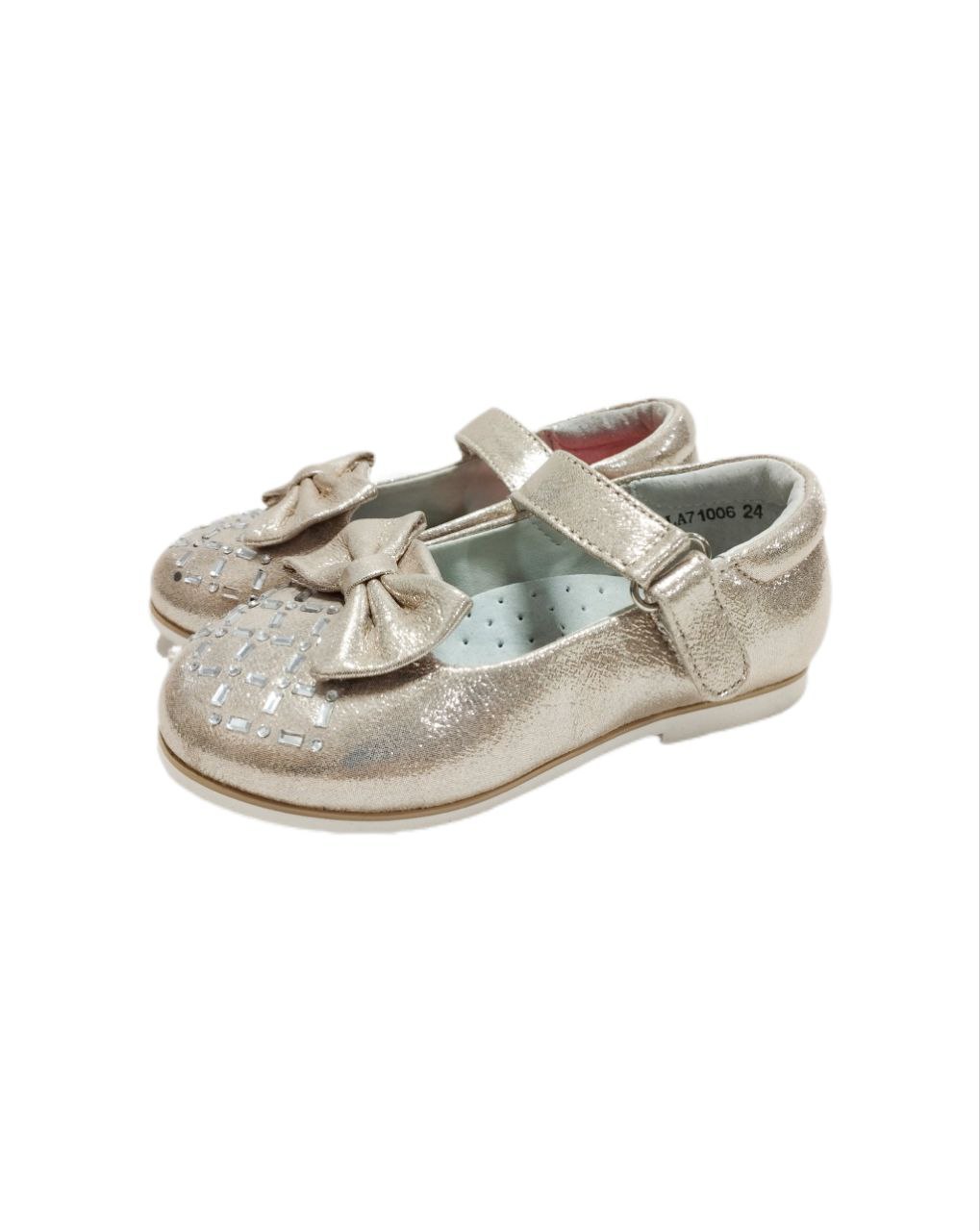 Туфли - модель -золото LA71006 р24 (Вид 2)