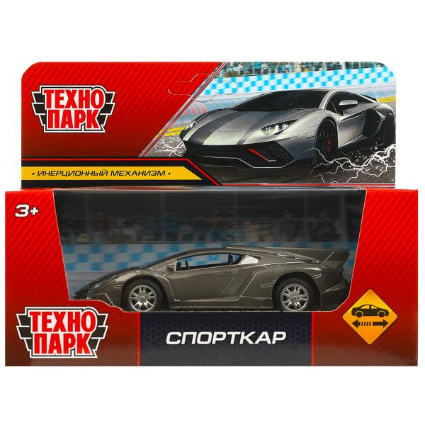 Машина металл СПОРТКАР, 11 см, инерция, кор. Технопарк2108C169-R