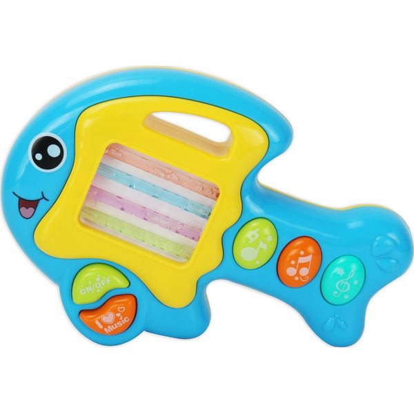 Музыкальная игрушка Рыбка со светом, цвета в ассорт. (Вид 1)