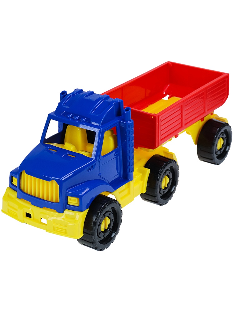 Машинка Тягач БИЗОН бортовой с прицепом Классический (Арт. И-5113)