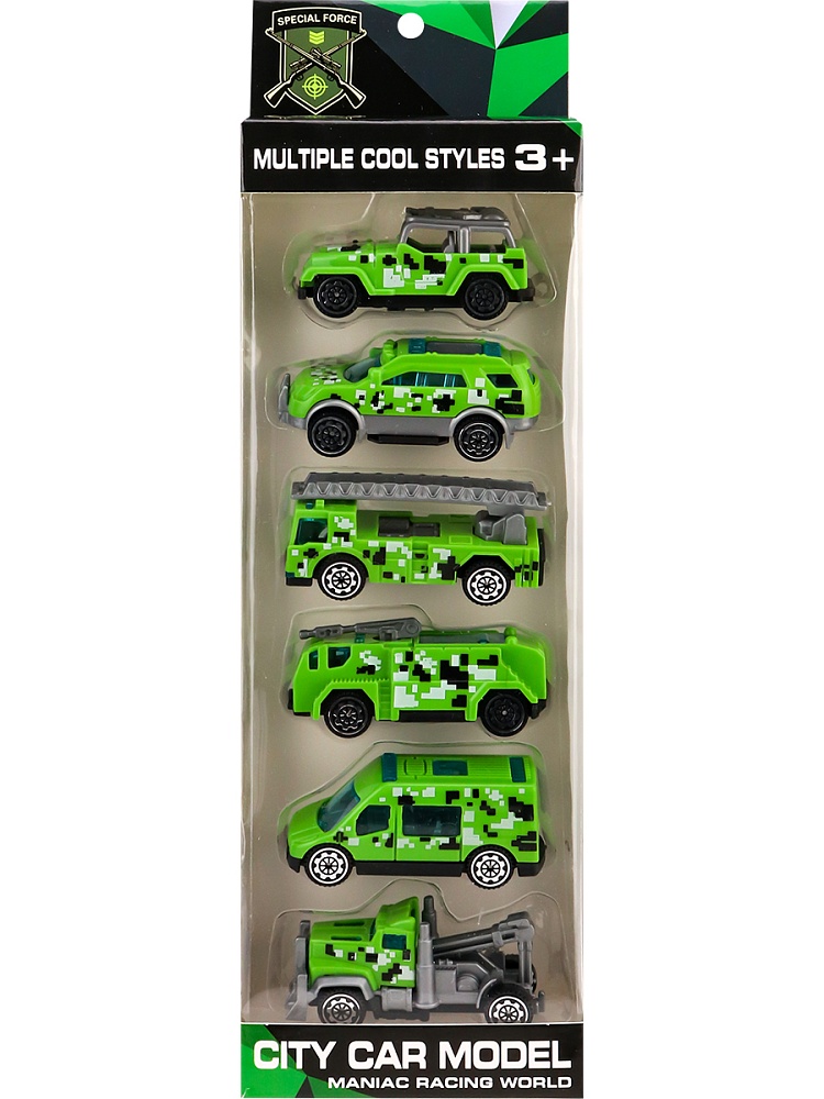 Набор машинок (6 машинок в наборе, в коробке)(Арт. 3015530)