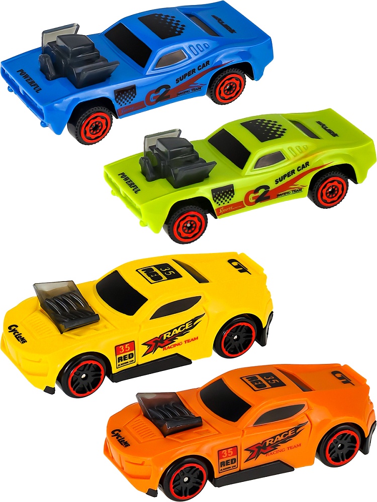 Набор машинок (4 машинки в наборе, в коробке)(Арт. 2926359) (Вид 2)