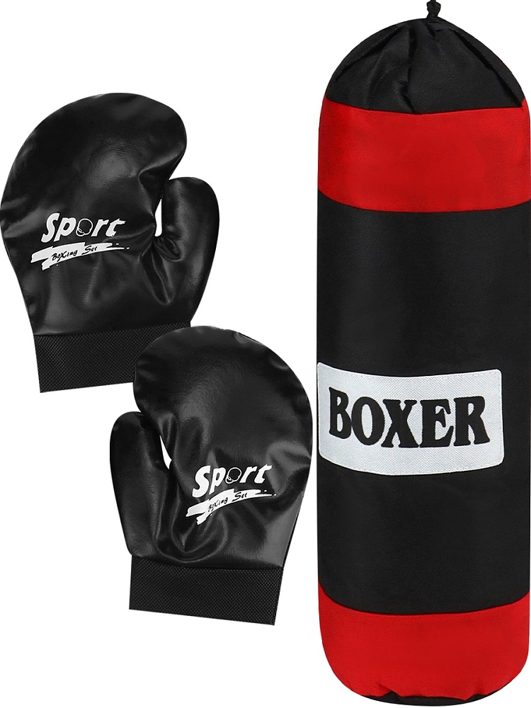 Набор для бокса (груша 20х14х49 см, в сетке) (арт. 1812837)