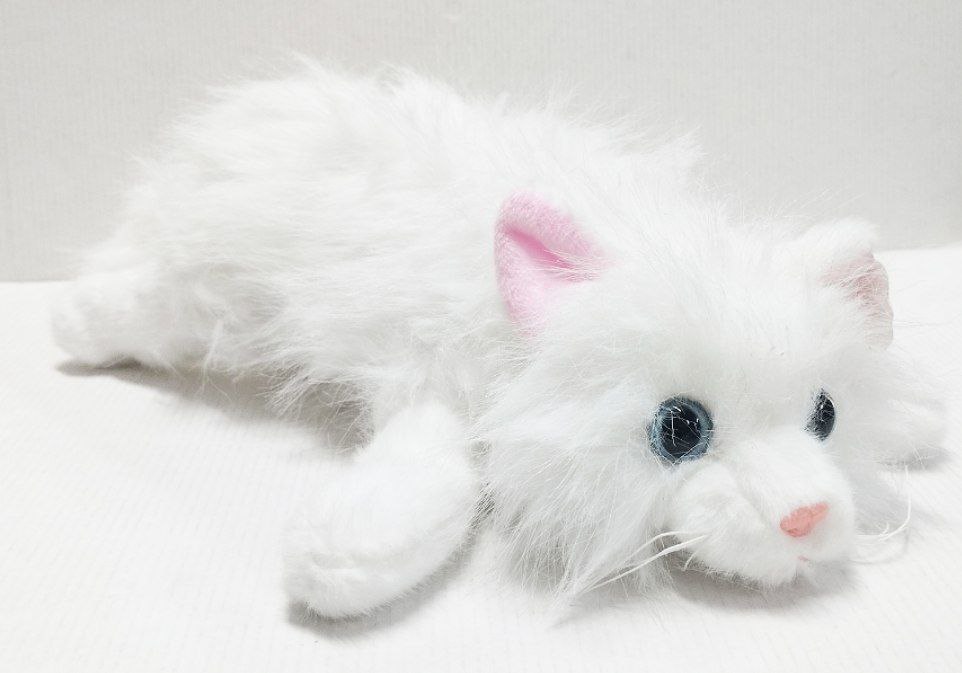 Мягкая игрушка кошечка,цвет белый  ,30 см арт.K555-442