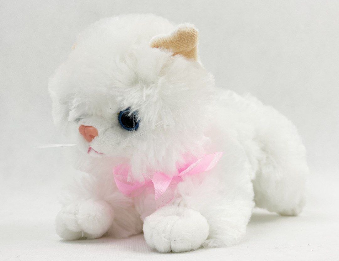 Мягкая игрушка кошечка,цвет белый ,30 см арт.K555-448