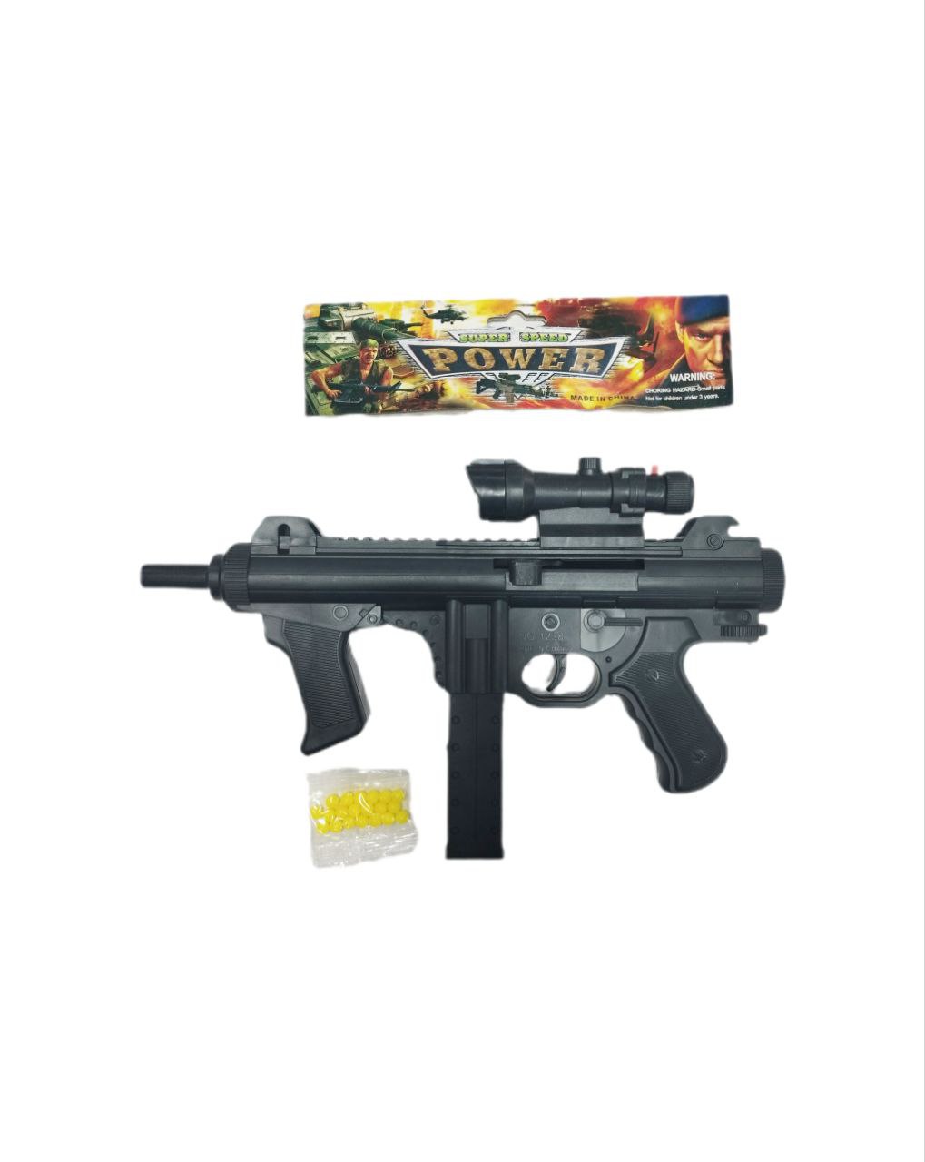 Автомат с лазер. прицелом, съемный магазин в пак. 1B01357