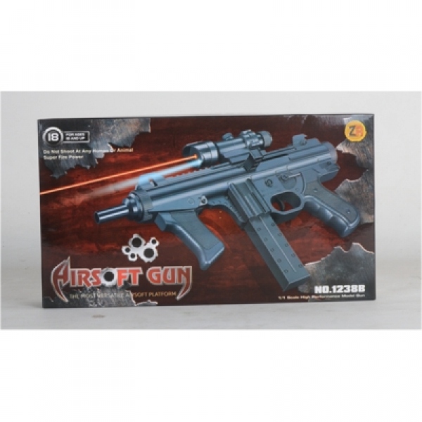 Автомат с лазер. прицелом, съемный магазин в пак. 1B01357