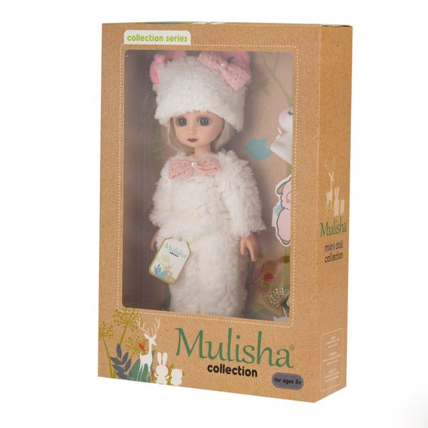 Кукла Мулиша в костюмчике Барашка, 33 см.