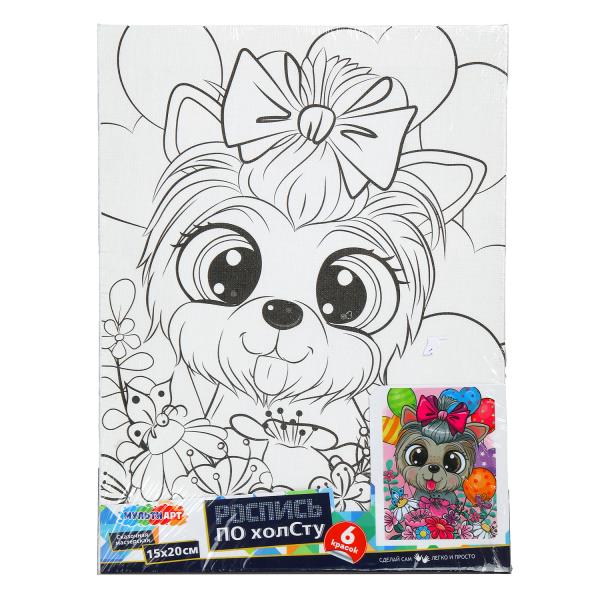 Набор д/дет тв-ва холст для росписи 15*20 см йорк МУЛЬТИ АРТ CANV15X20-118894