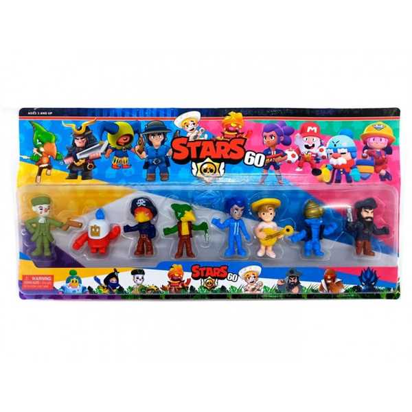 Герои Brawl Stars 60 Series из 8-ми штук в блистере.50*26*4 см.1/72.Арт.200952