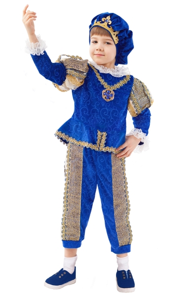 2089 к-20 Костюм Принц (камзол, брюки, берет с короной, накладки на обувь) размер 116-60