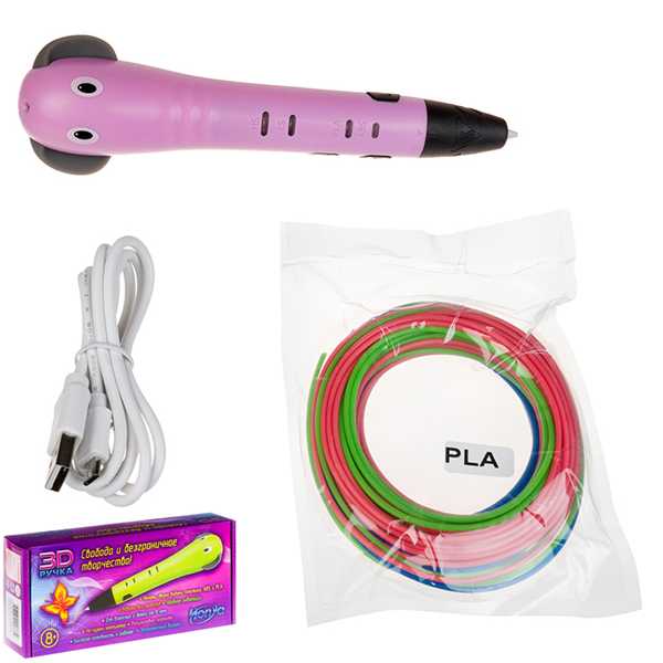 Набор ДТ Ручка 3D детская розовая 3D-PEN-SC-8-pink HONYA (Вид 1)