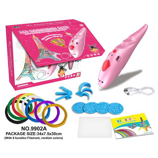 Набор ДТ Ручка 3D детская розовая 1CSC20004618