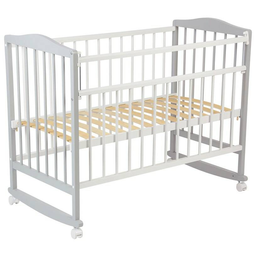 Кровать детская Фея 204 белый-серый