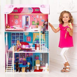 Кукольный домик Вдохновение, для кукол до 30 см (16 предметов мебели, 2 лестницы) (Вид 1)