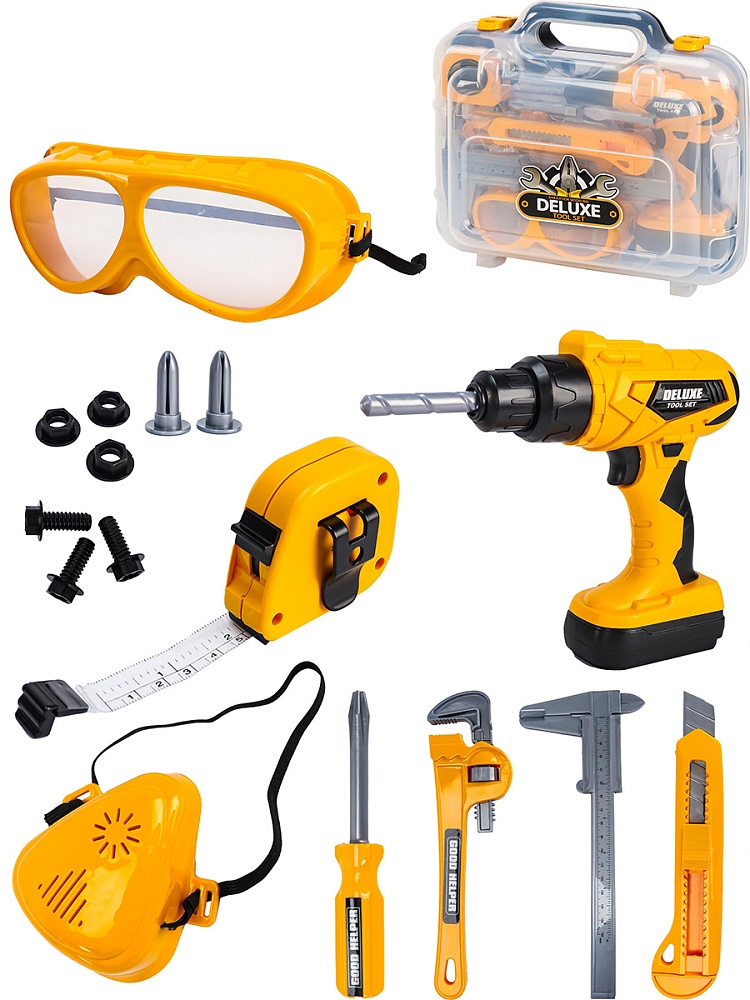 Набор инструментов Юный мастер (19 пред.,в кейсе 30х8,5х28 см, 2*АА не в комплект)(Арт. Y23878127)