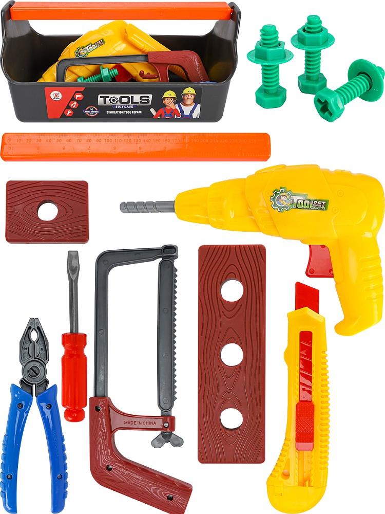 Набор инструментов Юный мастер (13 пред.,в ящике)(29х13х13,5 см)(Арт.Y7577087)
