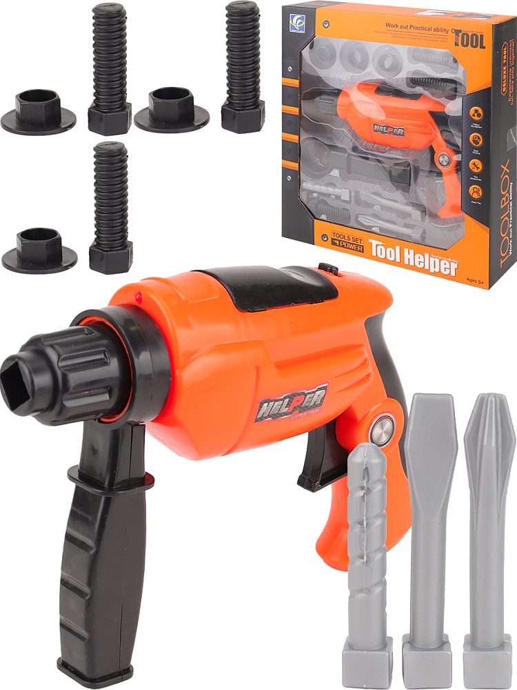 Набор инструментов Юный мастер (11 пред.,2*АА не в компл.,в кор.)(38х6,5х30 см) ( Арт. 2322385)