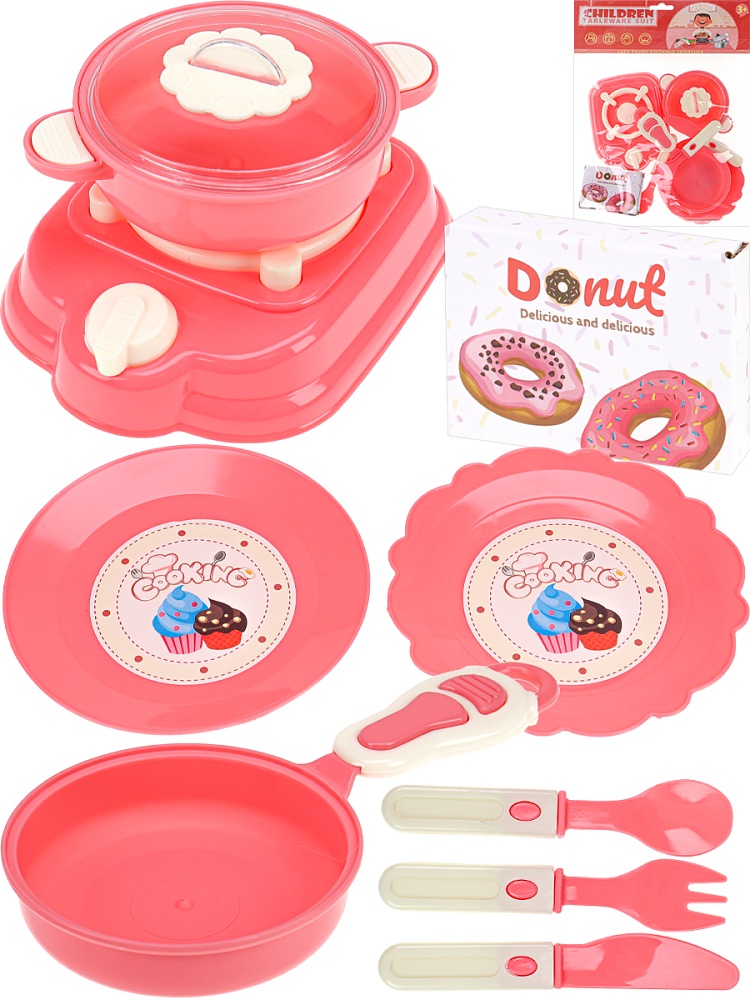 Набор посуды (10 предметов) пластик, 30х5х22,5см, в пакете ( Арт. 2133767)