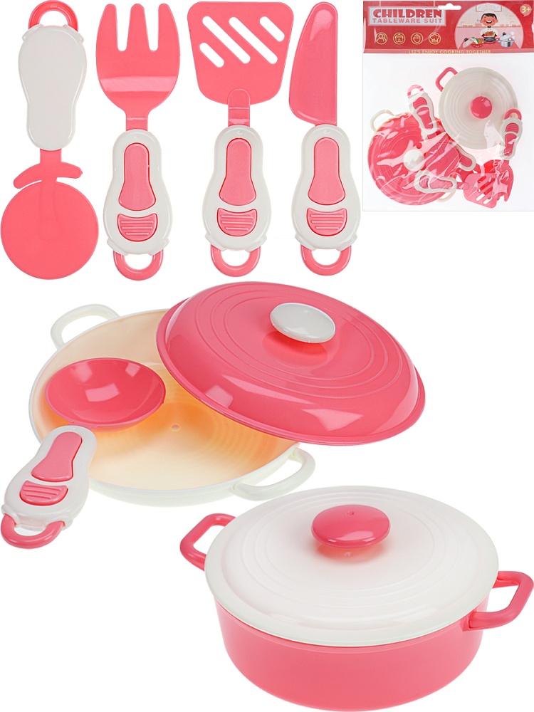 Набор посуды (9 предметов) пластик, 30х5х22,5см, в пакете ( Арт. 2133782)