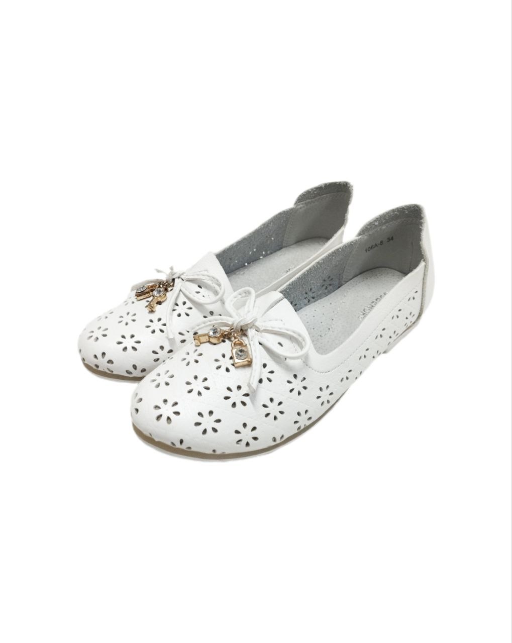 Туфли, весна-осень Белый, р36 106A-8 Совенок